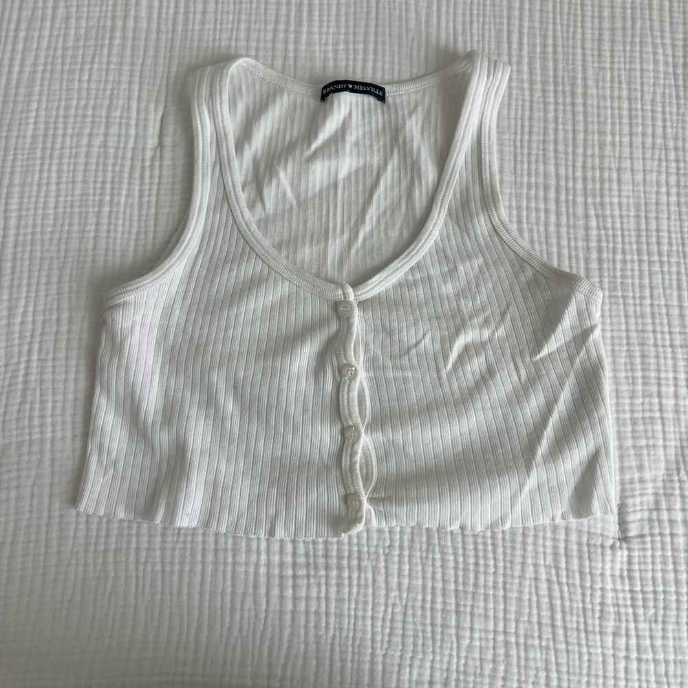 Brandy Melville button crop tank